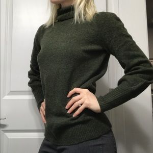 Brand New J. Crew Hunter Green Turtleneck